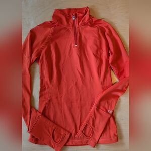 Alo Burnt Orange Quarter Zip